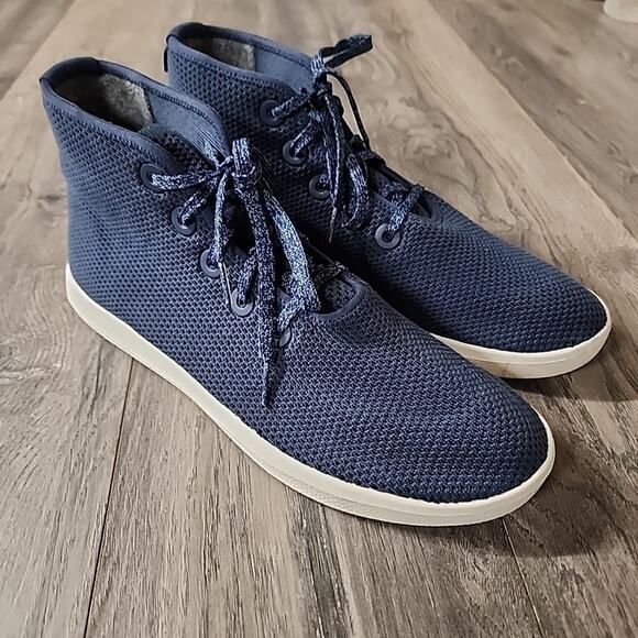 Allbirds Other - Allbirds Mens Tree Toppers Blue High Top Casual Shoes Sneakers Size 12